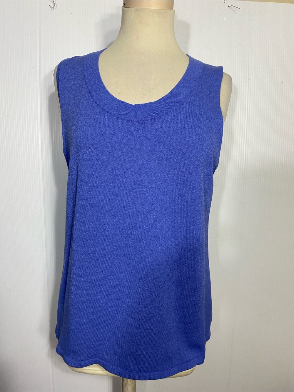 Chico's Sleeveless Knit Tank in Cobalt